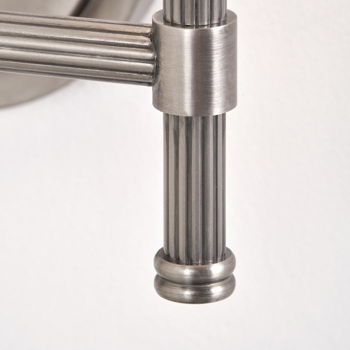 Marcello Antique Silver Metal Double Wall Light