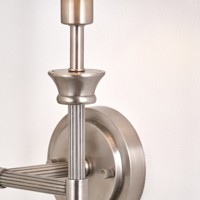Marcello Antique Silver Metal Double Wall Light