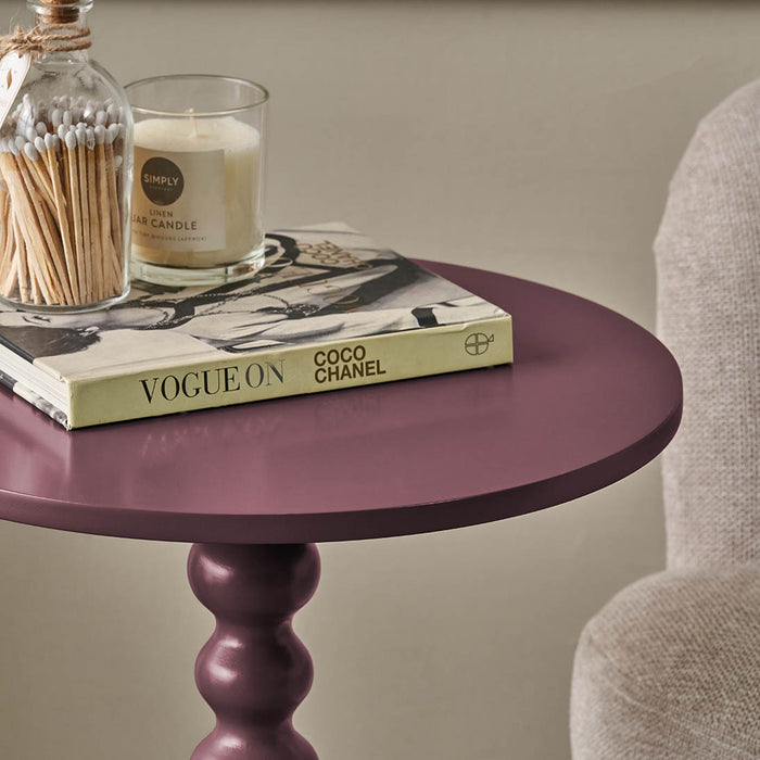 Margaux Mulberry Wood Bobble Side Table