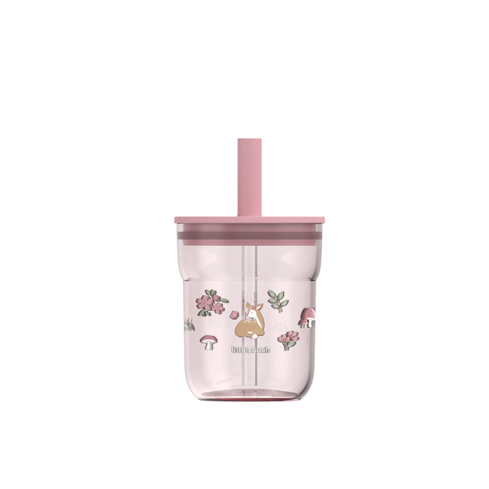 Mepal x Little Dutch Glass With Straw 250ml Fairy Garden