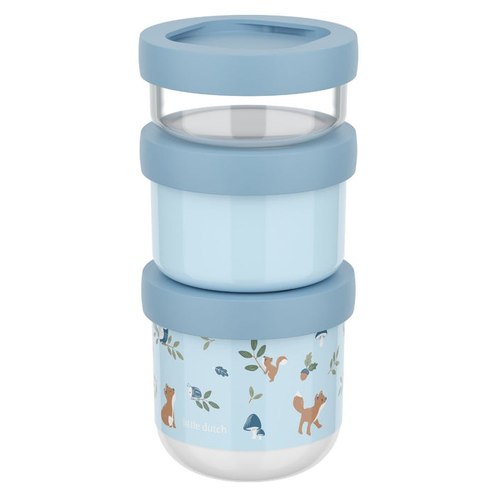 Mepal x Little Dutch Stackable Snackbox Forest Friends