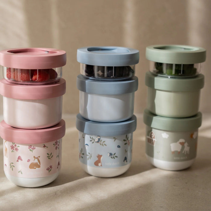 Mepal x Little Dutch Stackable Snackbox Forest Friends