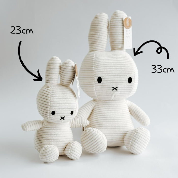 Miffy Corduroy Eco White 33cm