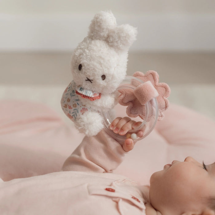 Miffy x Little Dutch Rattle ring - Lucky Blossom