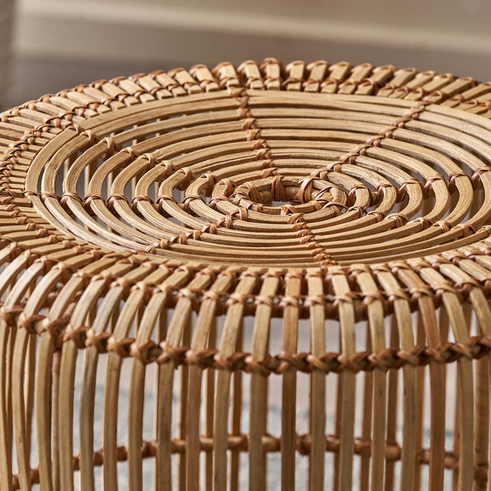 Miko Natural Rattan Stool