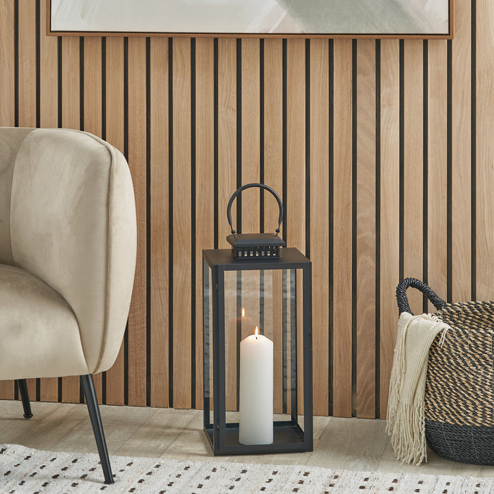 Miley Black Large Lantern