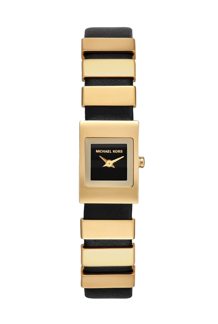 Michael Kors Mini Darrington Gold-Tone and Leather Women's Watch, MK4887