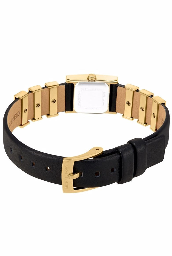 Michael Kors Mini Darrington Gold-Tone and Leather Women's Watch, MK4887