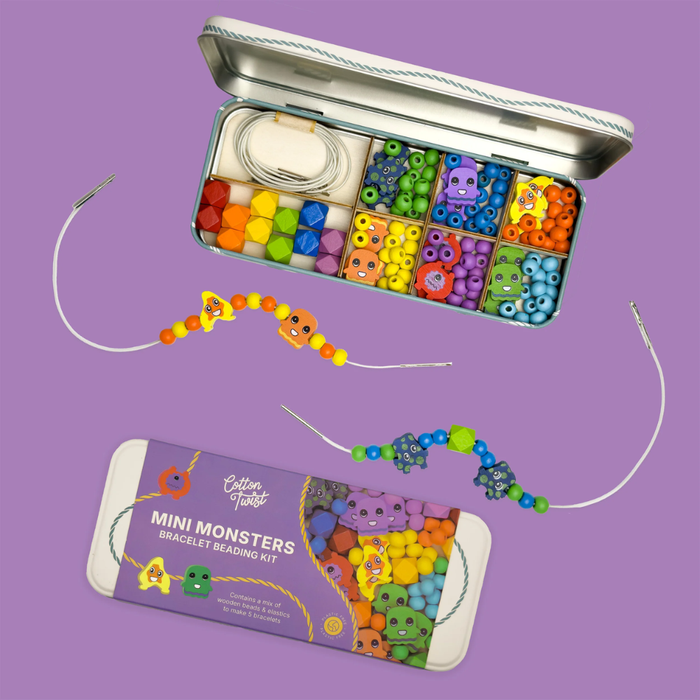 Mini Monster Bracelet Beading Kit Tin