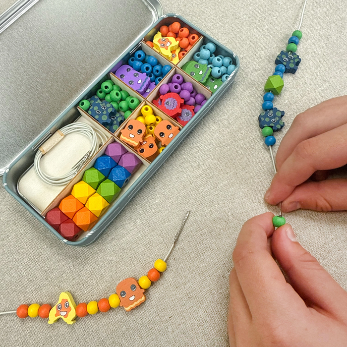 Mini Monster Bracelet Beading Kit Tin