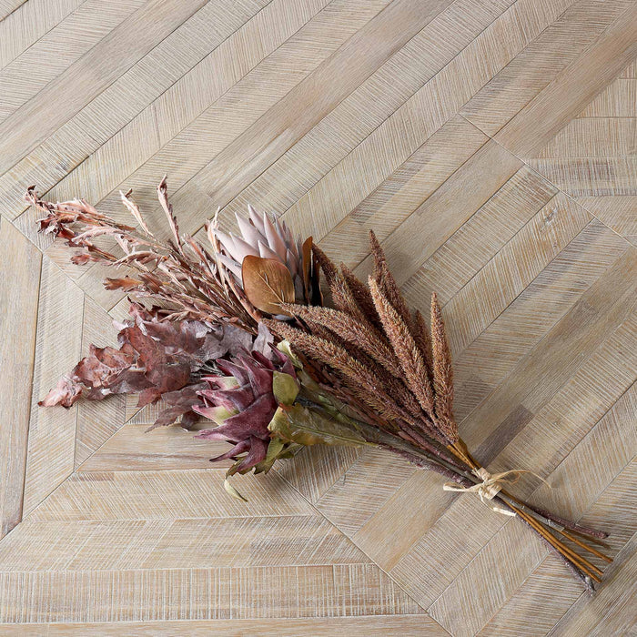 Mulberry Brown Dried Flower 5 Stem Bunch