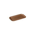 Wooden tray on a white background