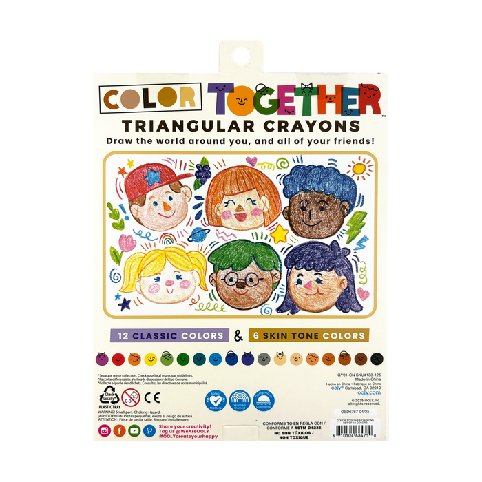 Ooly Colour Together: Crayons (Set of 18)