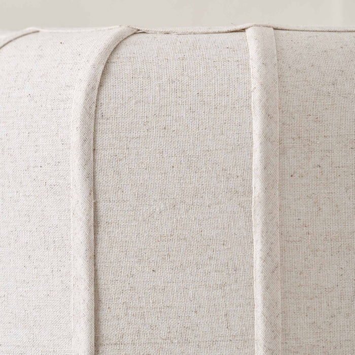 Otis Black and Natural Linen Structured Table Lamp