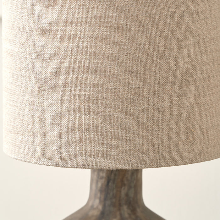Padrino Brown Organic Glass Bottle Table Lamp