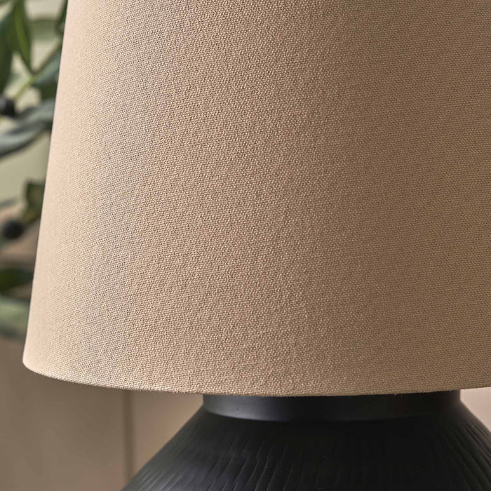 Palmer Black Hammered Diamond Table Lamp