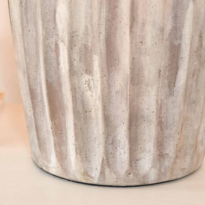 Paloma Natural Grooved Stoneware Table lamp Base
