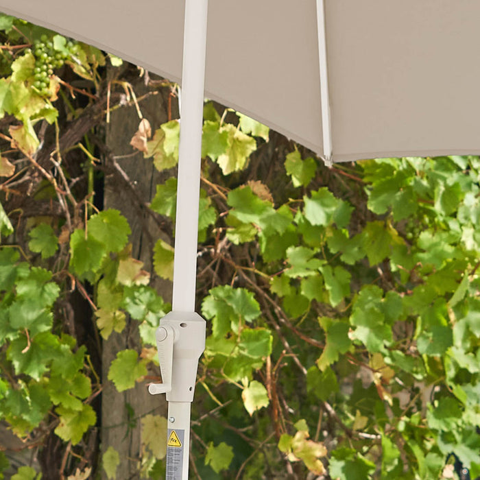Platinum Riva Champagne and Sandstone 3m Round Parasol
