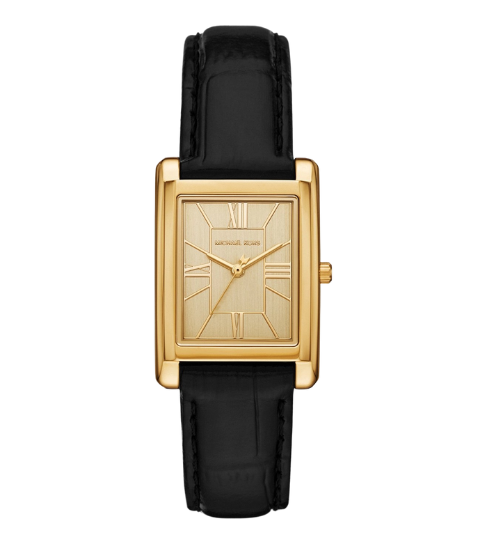 Michael Kors Quartz Gold Dial Analog Leather Women's Watch, MK4965