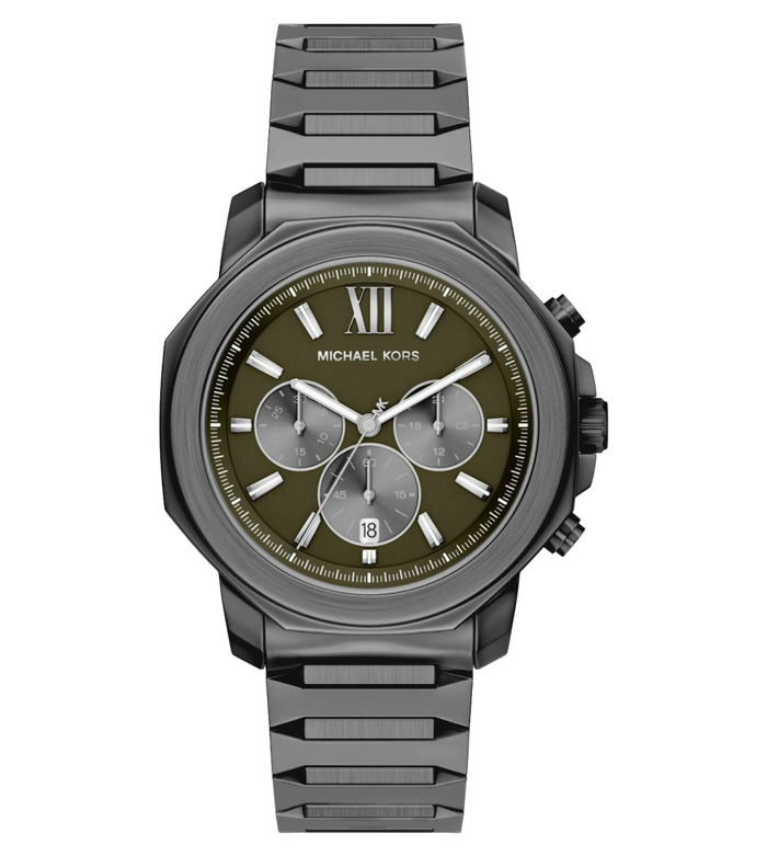 Michael Kors Quartz Grey Dial Chronograph Stainless Steel Men's Watch, MK9259