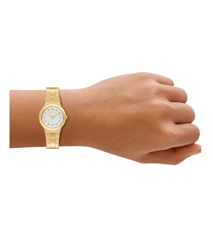 Michael Kors Quartz Mother Of Pearl Dial Analog Stainless Steel Women's Watch, MK7567