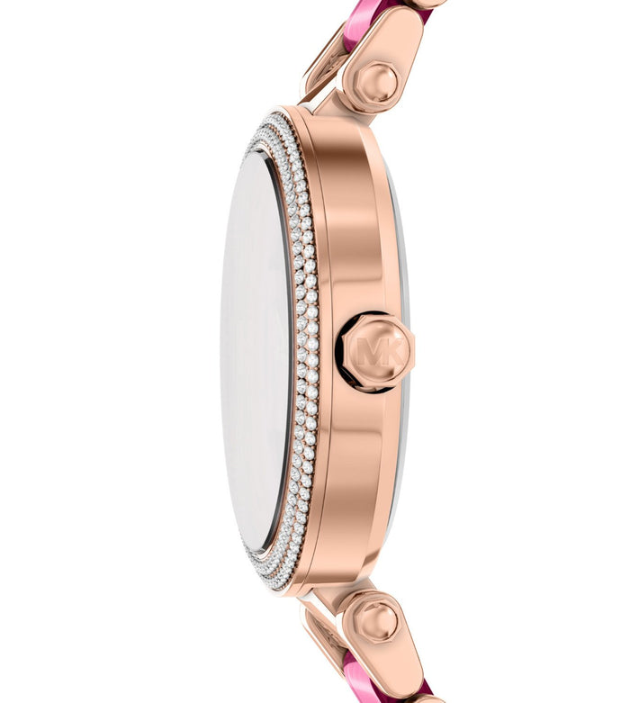 Michael Kors Quartz Multicolour Dial Analog Stainless Steel Women's Watch, MKO1256