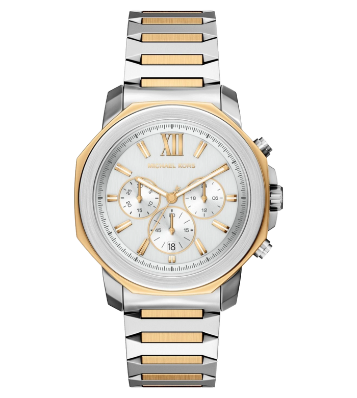 Michael Kors Quartz Silver Dial Chronograph Stainless Steel Men's Watch, MK9260