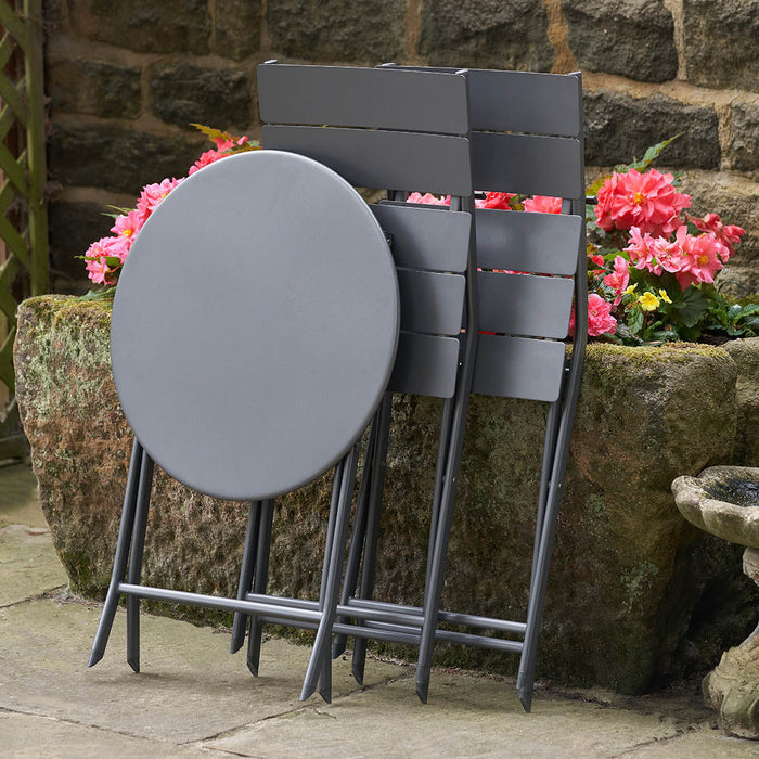 Rapallo Anthracite Outdoor Bistro Set