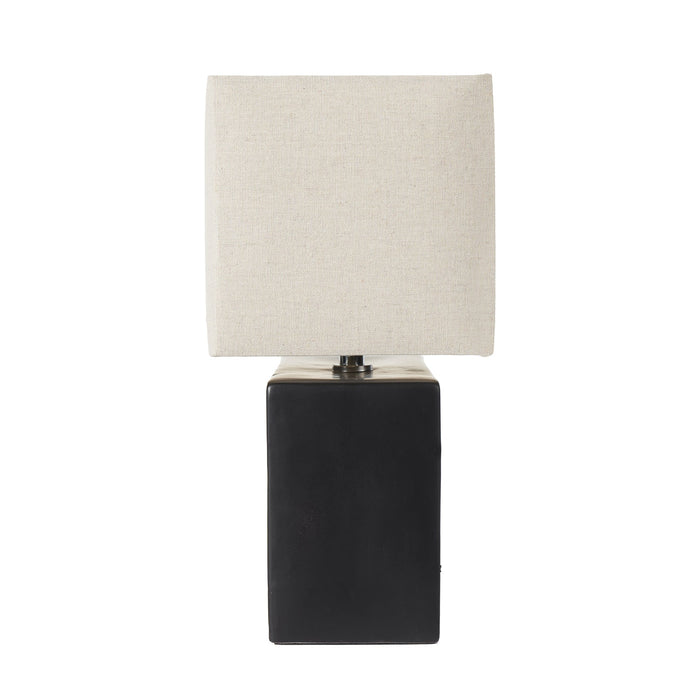 Ruma Black Rectangular Ceramic Table Lamp | Lighting | Rūma