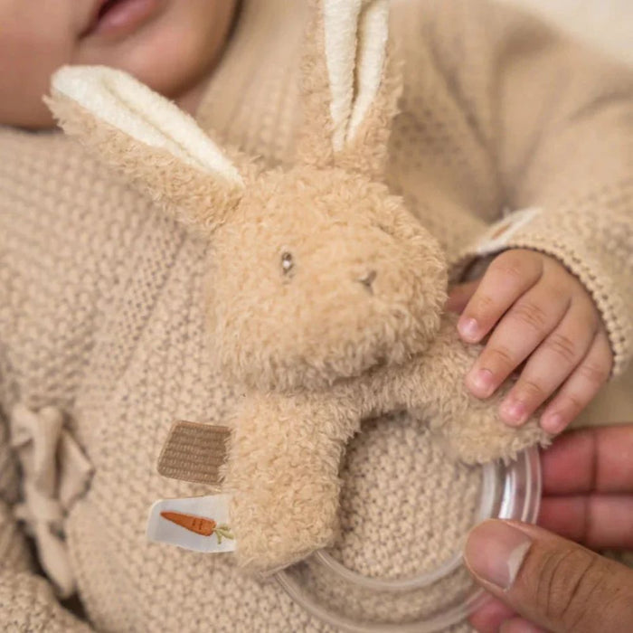 Ring Rattle Baby Bunny - Newborn Naturals