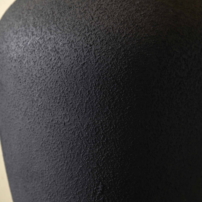 Salto Black Sand Textured Ceramic Table Lamp