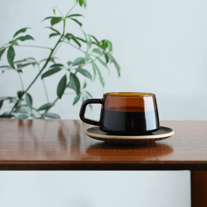SEPIA nonslip saucer 130mm teak