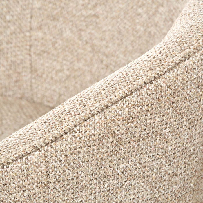Shelby Mocha Textured Marl Chenille Tub Dining Chair
