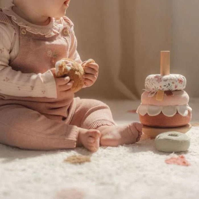 Soft Little Deer Rocking Ring Stacker - Fairy Garden