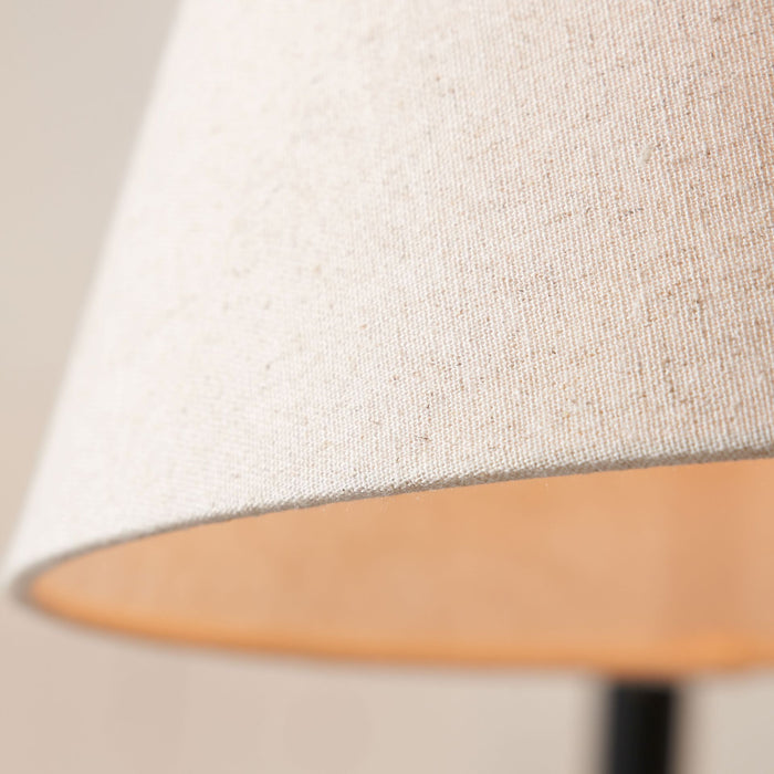 Sorrel Black Metal Curved Arm Floor Lamp