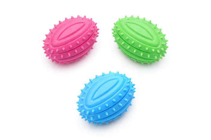 Squeaky Rugby Shaped Ball Toy for Dogs — main