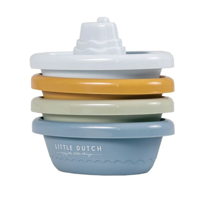 Stackable Bath Boats - Blue