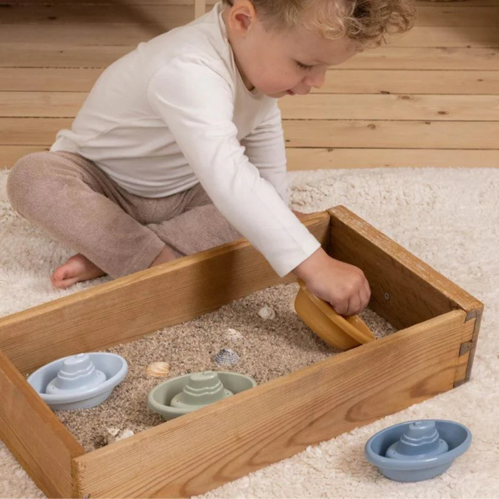 Stackable Bath Boats - Blue