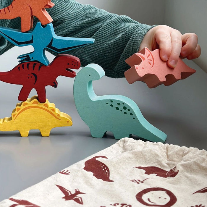 Stacking Wooden Dinosaurs