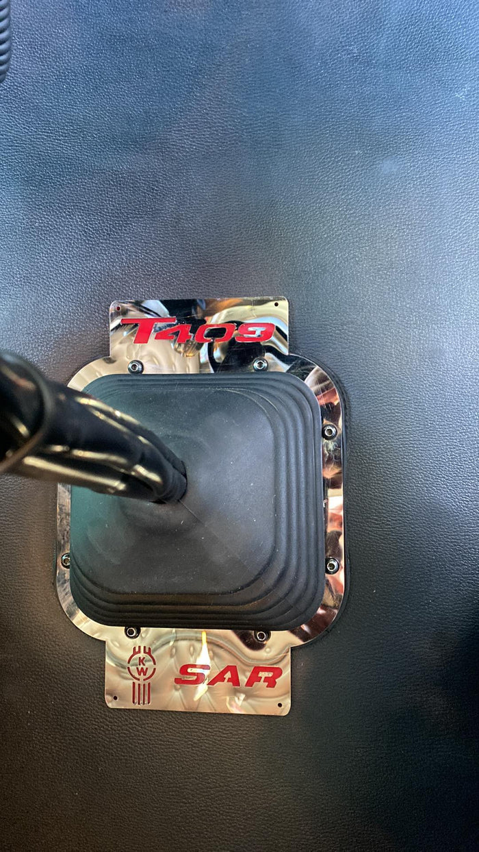 Stainless steel shift surround, KENWORTH T409SAR