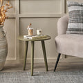 Stockton Olive Pine Wood Side Table