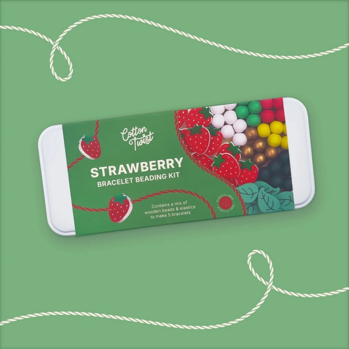 Strawberry Bracelet Beading Kit Tin