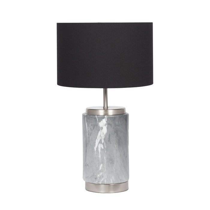Ruma Grey Marble Effect Ceramic Table Lamp | Table Lamps | Rūma