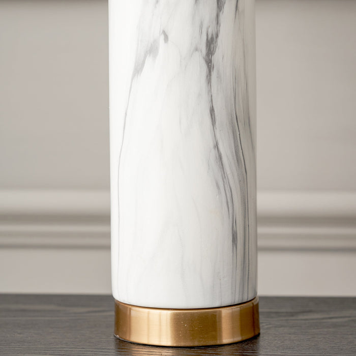 Tate Marble Effect Tall Table Lamp