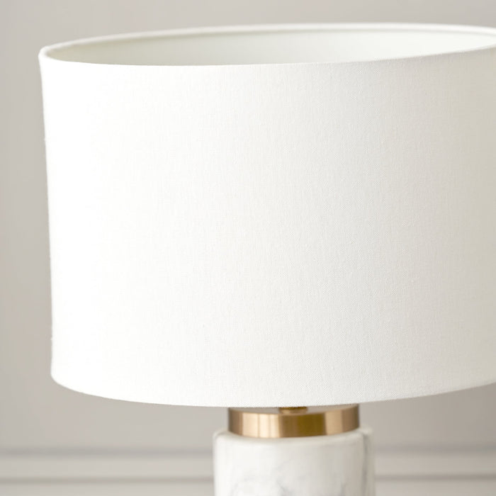 Tate Marble Effect Tall Table Lamp