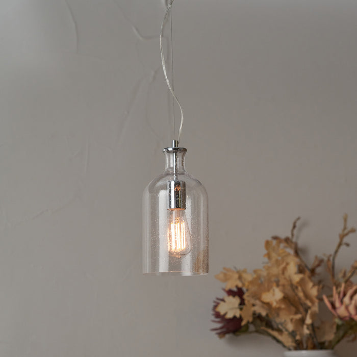 Theo Clear Glass Bubble Pendant