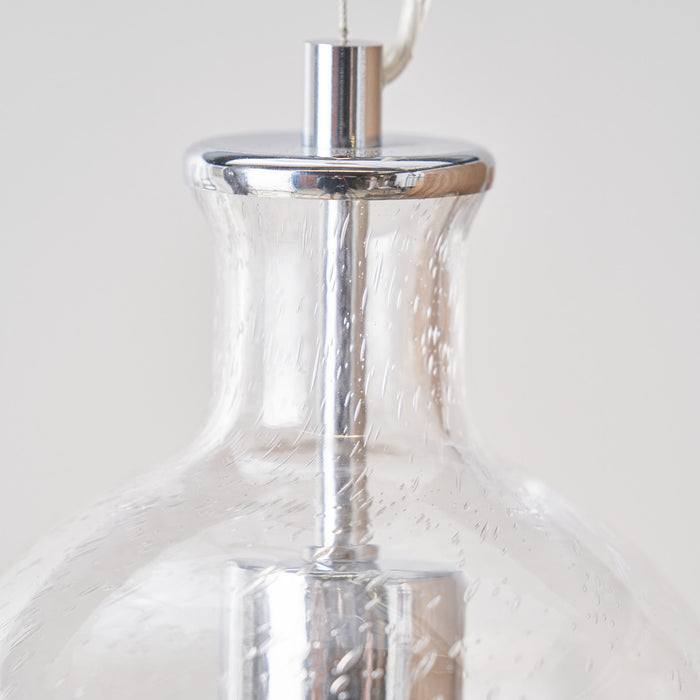 Theo Clear Glass Bubble Pendant