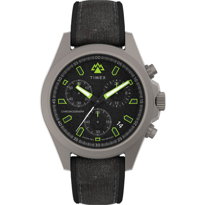 Timex Expedition Field Chrono 43mm Recycled Mixed Materials Strap Men's Watch, TW2V96300X6
