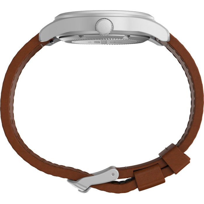 Timex Expedition Field Post Mechanical 38mm Eco-Friendly Leather Strap Men's Watch, TW2V00700X6