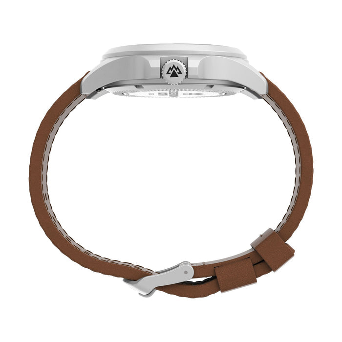 Timex Expedition Field Post Solar 41mm Eco-Friendly Leather Strap Men's Watch, TW2V03600X6